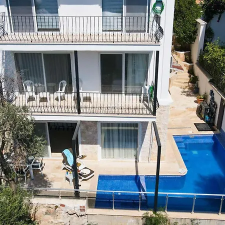 Sea View 5 En-suit Villa, Pool Heatable, Free Wifi Villahappy In Kalkan Apartment