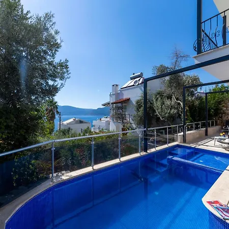 Sea View 5 En-suit Villa, Pool Heatable, Free Wifi Villahappy In Kalkan