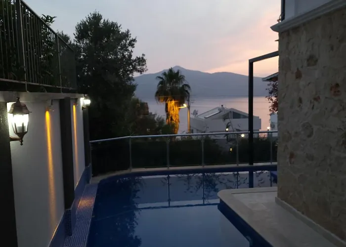 Sea View 5 En-suit Villa, Pool Heatable, Free Wifi Villahappy In Kalkan *
