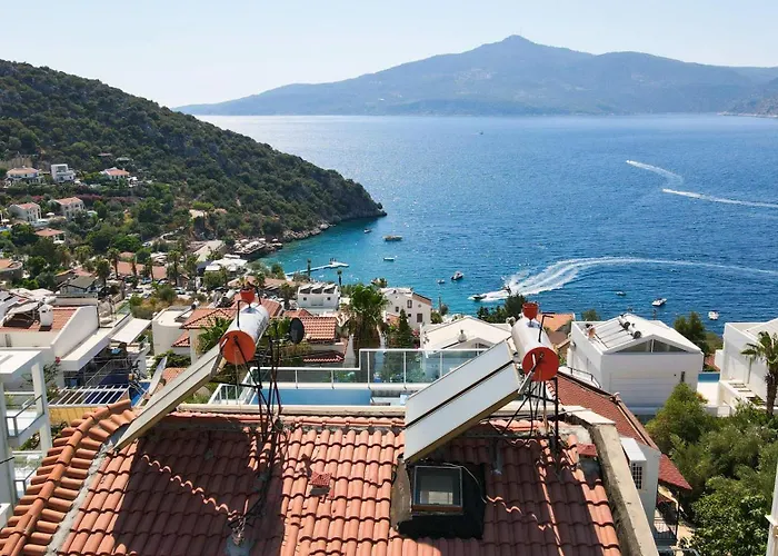 Sea View 5 En-suit Villa, Pool Heatable, Free Wifi Villahappy In Kalkan *