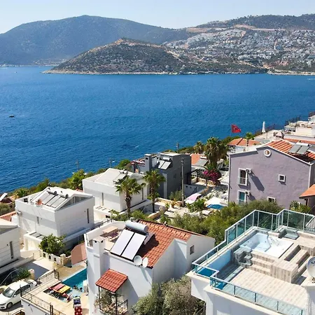 Sea View 5 En-suit Villa, Pool Heatable, Free Wifi Villahappy In Kalkan Appartamento Kaş